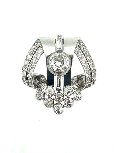 Pendentif Pendentif Art-Déco en platine et diamants 58 Facettes