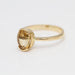 Bague 54.5 Bague en or jaune avec citrine 58 Facettes E363418