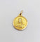 Pendentif Médaille religieuse vintage or jaune double face vierge Marie et Jésus Christ 58 Facettes B01019