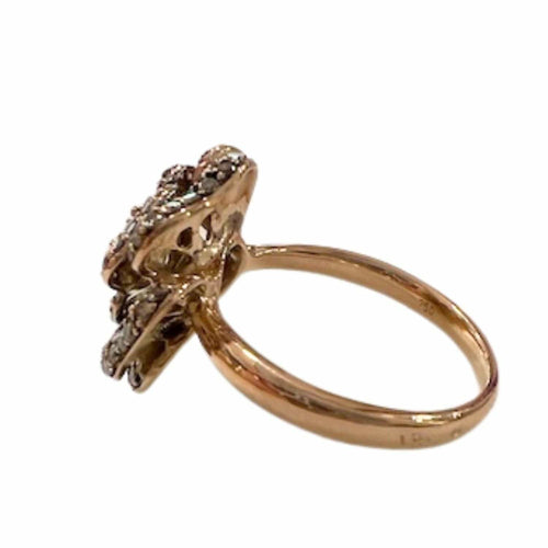 Bague BAGUE DE DESIGN CONTEMPORAIN DU XXE SIÈCLE en OR et ARGENT avec DIAMANTS 58 Facettes Q229B