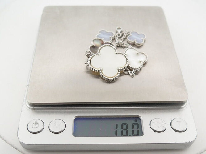 Bracelet bracelet van cleef and arpels magic alhambra 5 motifs vcarl62400 or nacre 58 Facettes 267481