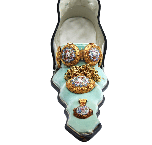 Bracelet Ensemble de micromosaïques en 3 pièces 1850 58 Facettes