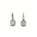 Boucles d'oreilles Boucles d'oreilles or jaune platine diamants 58 Facettes 240293R