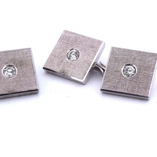 Boutons de manchette boutons de manchette en diamant 58 Facettes