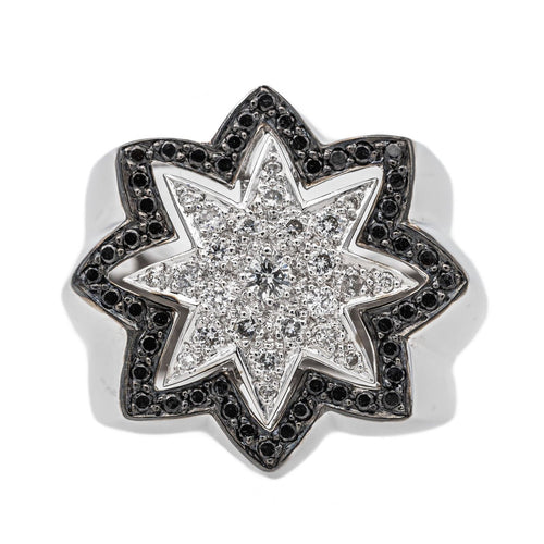 Bague 54 Bague Etoile Or blanc Diamant 58 Facettes 3389098CN