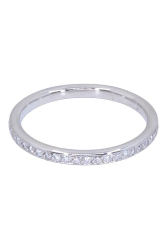 Bague 53 Bague alliance or blanc diamants 58 Facettes 093331