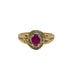 Bague Bague or jaune rubis et diamants 58 Facettes