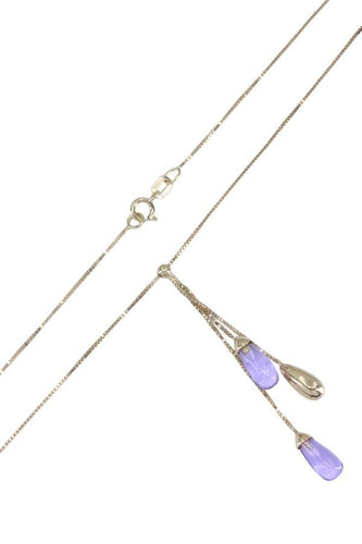 Collier COLLIER GOUTTES AMÉTHYSTES 58 Facettes 083101