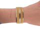 Bracelet vintage bracelet manchette 18 en or jaune 18k 67 gr  en 58 Facettes 268461