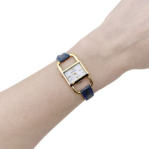 Montre Montre Jaeger-Lecoultre, "Etrier", or jaune, cuir. 58 Facettes 35123