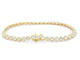 Bracelet Bracelet en or jaune serti de diamants 58 Facettes 2172
