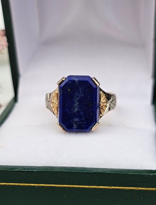 Bague 54 Bague trois ors lapis-lazuli 58 Facettes 591