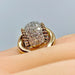 Bague Importante bague or jaune sertie de 33 diamants, vers 1960 58 Facettes AB391