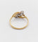 Bague 54.5 Bague antique or jaune, platine et diamants taille rose 58 Facettes A06336