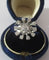 Bague 51 Bague marguerite fleur or blanc platine diamants 58 Facettes