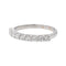 Bague 51 Bague Demi alliance Or blanc Diamant 58 Facettes 3227154CN
