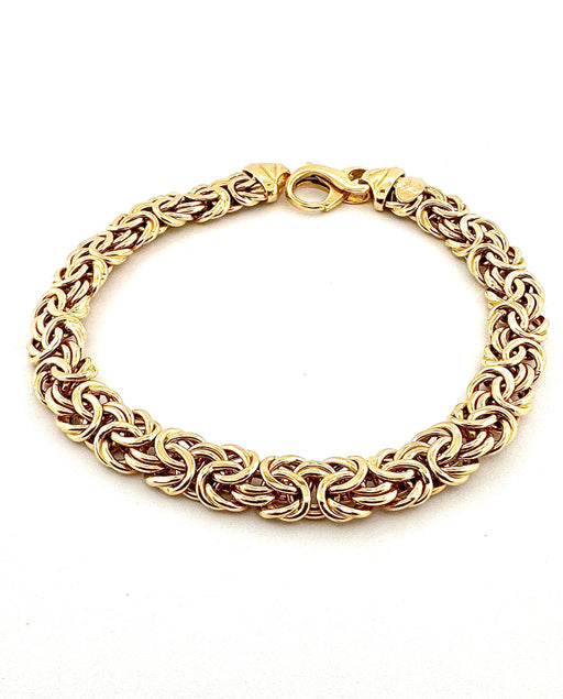 Bracelet Royal mesh bracelet in yellow gold 58 Facettes