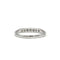 Bague 58 Demi-Alliance - Or blanc & Diamants 58 Facettes 250354R