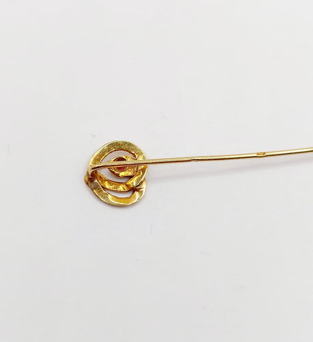 Épingle à foulard antique serpent en or 18k et pierre rouge 58 Facettes A06322