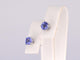 Boucles d'oreilles Boucles d'oreilles en or blanc avec tanzanite 58 Facettes 2198