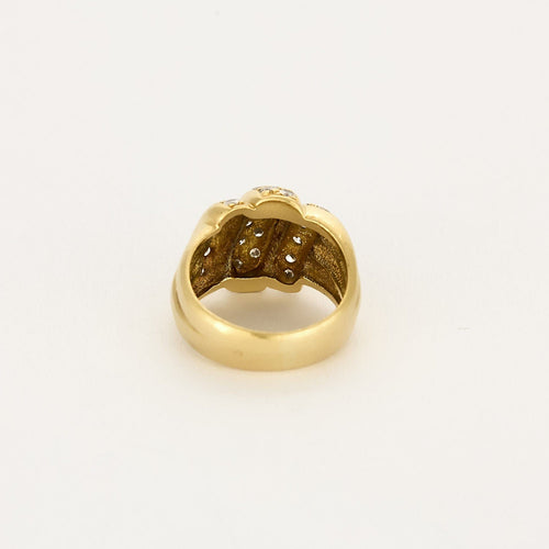 Bague 47 Bague en or jaune 18K 58 Facettes ALE42762
