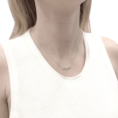 Collier Collier-Sautoir Messika, "Baby Move", or blanc, diamants. 58 Facettes 34538