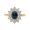 Bague 54 Bague Pompadour Or jaune Saphir, Diamant 58 Facettes 4098654RV