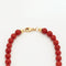 Collier Collier boules de corail rouge 58 Facettes