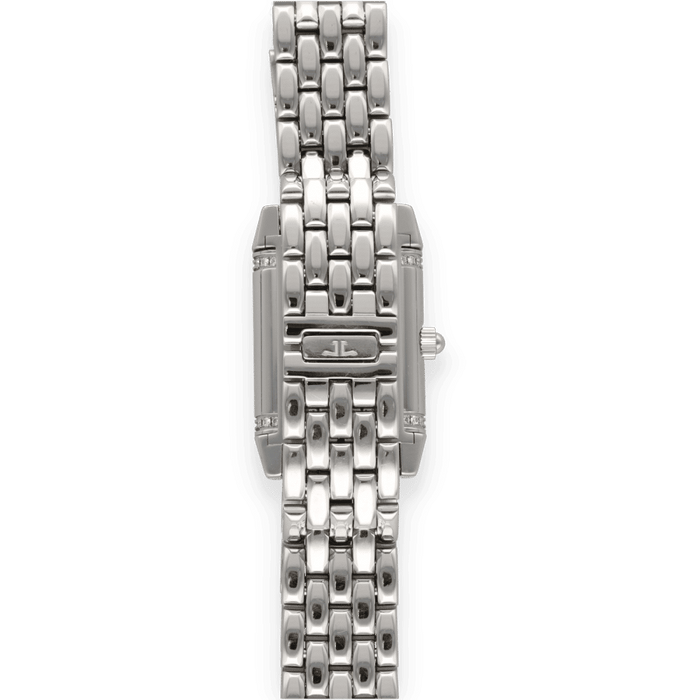 Montre Montre Jaeger LeCoultre "Reverso" Lady Acier Duetto diamants de 2008. Ref : 266.8.44. Boite et Papiers d'origine. 58 Facettes