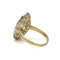 Bague 57 Bague baignoire en or 750 et platine, diamants tailles anciennes environ 3 carats 58 Facettes 1271