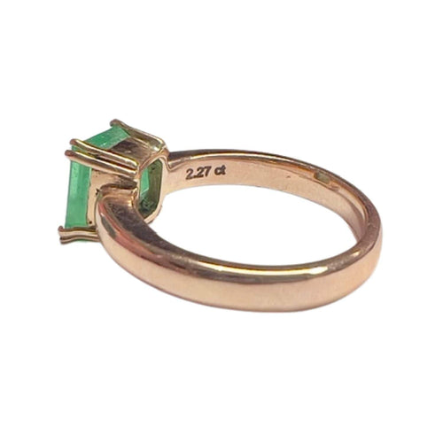 Bague 52.5 Bague design classique du 20ème siècle en or avec émeraude 58 Facettes Q88B