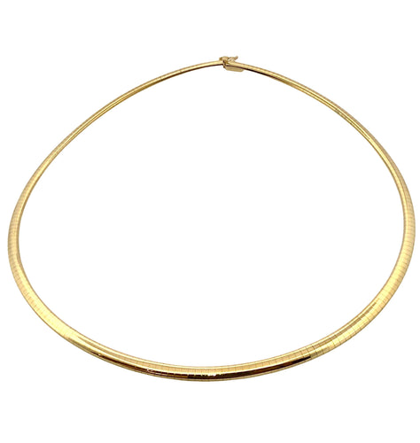 Collier Collier maille Oméga en or jaune 750/1000 58 Facettes