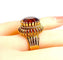 Bague 51.5 Bague en or jaune 18 carats et citrine Madère 58 Facettes AB496