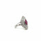 Bague 48 Bague Marquise or blanc - Rubis et Diamants 58 Facettes 11078/15