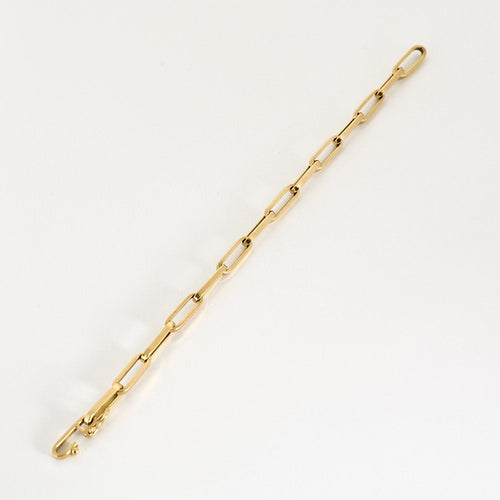 Bracelet Bracelet en or jaune, maille forçat 58 Facettes CHA5764