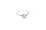 Bague 60 Bague ancienne en platine avec un diamant taille ancienne de 1,35 ct 58 Facettes 9631
