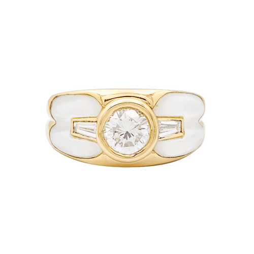 Bague 57 Bague Mauboussin "Nadia" or jaune, diamant, nacre. 58 Facettes 34017