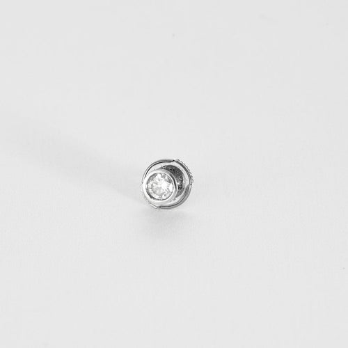 Boucles d'oreilles Boutons d'oreilles en or blanc et diamants 58 Facettes AUX1373X2