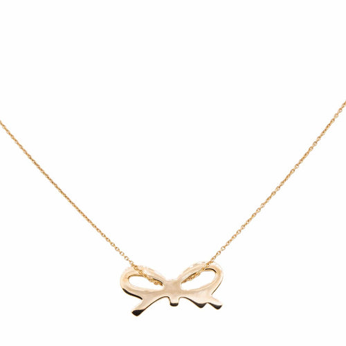 Ginette NY Collier Pendentif Mini bow Or rose 58 Facettes 2678581CN