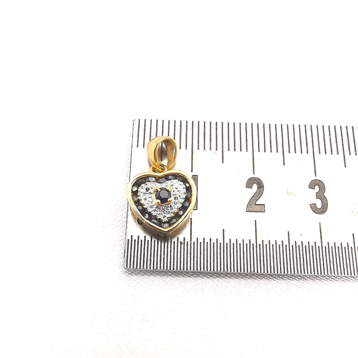 Pendentif Pendentif en Or jaune Saphirs et Diamants 58 Facettes