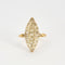 Bague 62 Bague marquise or deux tons et diamants 58 Facettes GU94