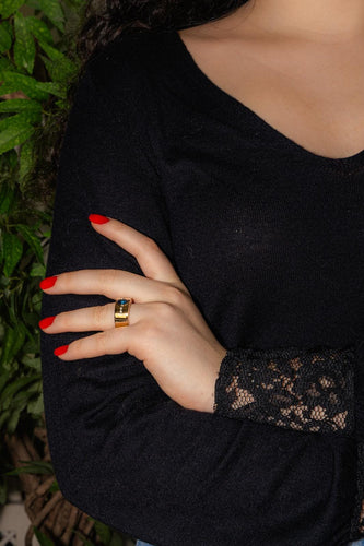 Bague 56 Bague Or jaune Saphir, Diamant 58 Facettes 3726308CN