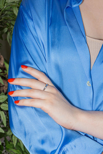 Bague 62 Cartier Bague Alliance Lanières Or blanc 58 Facettes 4061190CN