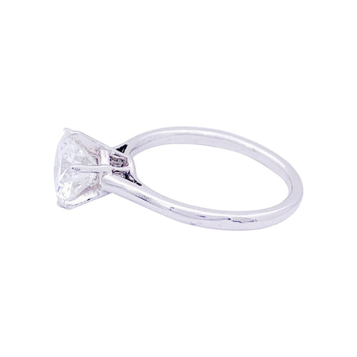 Bague 53 Solitaire platine, diamant 1,71 carat. 58 Facettes 33585