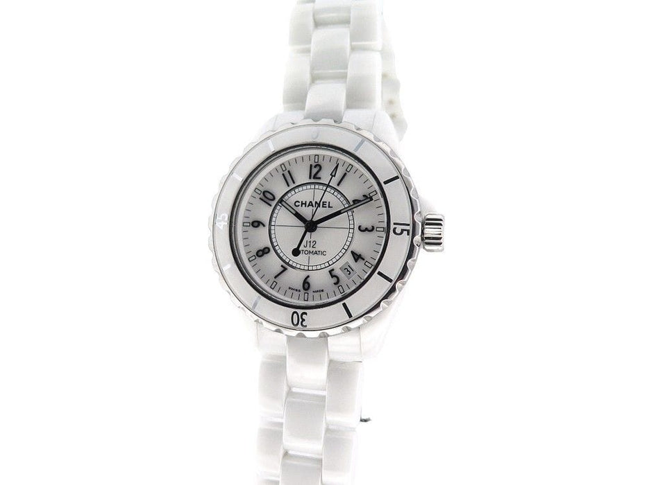 Montre montre CHANEL j12 h0970 38 mm ceramique blanche automatique 58 Facettes 265912