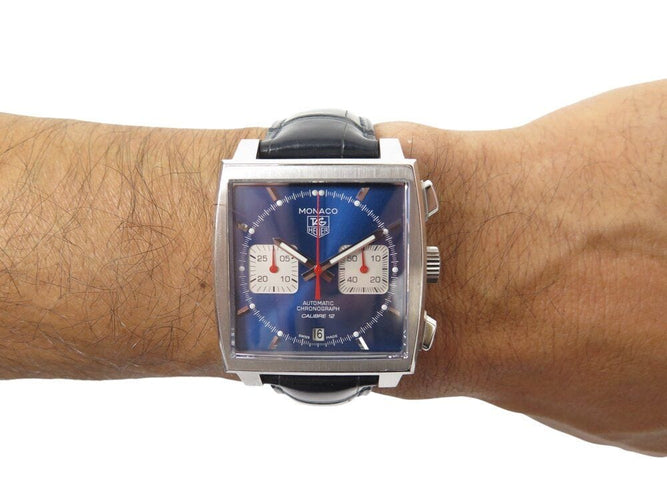 Montre montre TAG HEUER monaco chronograph caw2111-0 acier 39mm automatique 58 Facettes 268035