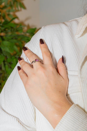 Bague 54 Bague Toi & Moi Or blanc Saphir, Diamant 58 Facettes 2718334CN