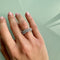 Bague 54 Bague zigzag Or blanc Diamants 58 Facettes 11598