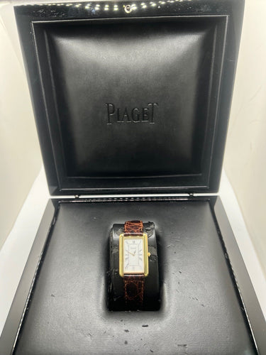 Montre Piaget Tank Allongée Or Jaune 18K 9228 58 Facettes