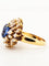 Bague 56 Bague en or jaune 1543 sertie d'un saphir 58 Facettes